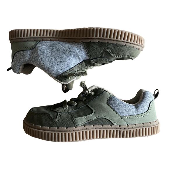 Carter's Olive Green Elastic Lace Sneakers Boys' 13 - Picture 4 of 12